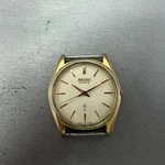 Seiko Watch Men 36MM Champagne Dial Gold Tone Round 7121-8000 New Battery Vtg. Fixed Price $55.99.