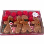 Peppermint Place Multi Color "gingerbread Men & Candy 6' Christmas Garland New. Fixed Price $29.00.