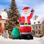 Vingli Giant Inflatable Santa Outdoor Christmas Decoration W/ Lights. Fixed Price $156.99.