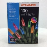 Sylvania 100 Multicolor Mini Lights Green Wire Christmas Wedding Party String. Fixed Price $22.68.