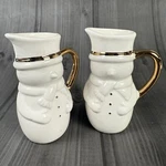 Paula Joerling Snowman Creamer Stoneware Christmas Decor Pour Set Of 2. Fixed Price $12.95.