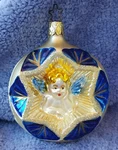 1997 Angel In W/star Cap Merck Familys Old World Christmas Ornament #1089. Fixed Price $16.00.