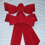 Red Velvet Christmas Bows 10"X16" Gifts Garlands Tree Wreath Set Of 2 Brand New. Fixed Price $9.99.