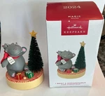 2024 Hallmark Ornament Want Hippopotamus For Christmas Magic Sound - Works. Fixed Price $27.00.