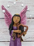 Christmas Decorations, Angel With Harp, Home Decor, Handmade. Fixed Price $129.80.