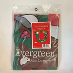 Evergreen Flag Enterprises Winter Wreath Deluxe 3D Embroidered 31"X39" New. Fixed Price $9.99.