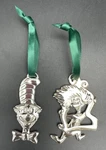 Dr Seuss' The Cat Hat BF-02-03 And Thing BF-01-03 Chrome Ornaments. Fixed Price $8.00.