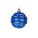 Vickerman M132002 Blue Candy Glitter Wave Ball Ornament - 6 In.. Fixed Price $12.65.
