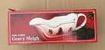 Holiday Hostess Christmas Sleigh Gravy Boat Original Box. Fixed Price $14.99.