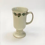 Formalities Baum Bros Holly Christmas Collection Porcelain Tall Footed Cup Mug. Fixed Price $11.99.