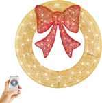 Pre-lit Christmas Wreath Led Lighted Holiday Outdoor Home Decoration With Bow. Fixed Price $61.18.