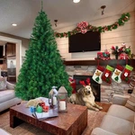 Artificial 7FT 1100 Branch Christmas Tree Green Holiday Decor Stand Xmas. Fixed Price $69.65.