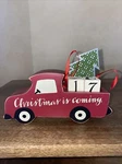 Christmas Coming Red Truck Block Countdown Calendar Primitives By Kathy. Fixed Price $9.99.