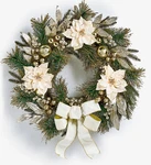 Holiday Lane Opulence Floral Bow Wreath Macy's Exclusive Christmas Decor. Fixed Price $69.99.