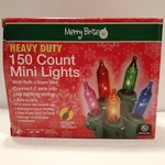Merry Brite 150 Count Multi-color Mini Lights Heavy Duty String 34 Feet. Fixed Price $21.99.