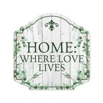 Heritage Plus Home: Where Love Lives Wall Door Sign Entrance. Fixed Price $13.99.