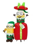New 5 Ft Tall Universal Despicable Me Minion Elves Presents Inflatable By Gemmy. Fixed Price $199.99.