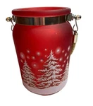 Northlight Red Matte Winter Holiday Glass Lantern & Candle Holder 6. Fixed Price $24.99.
