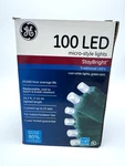 Ge 100 Led Christmas String Lights Micro-style Cool White Green Wire 24.7 Ft New. Fixed Price $9.00.