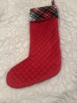 Ralph Lauren Polo Quilted Plaid Red Holiday Christmas Stocking 18 New No Tag. Fixed Price $35.00.