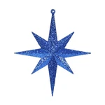 Vickerman Glitter Bethlehem Star Christmas Ornaments In Blue (set Of 4). Fixed Price $36.66.