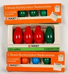 Set Of 3 Retro Target Nos Christmas Replacement Lights/bulbs/lamps C9 & C7. Fixed Price $11.00.