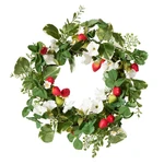 National Tree Company Artificial Spring Wreath Woven Branch Base Decorated. Fixed Price $89.72.