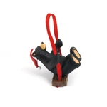 Black Christmas Ornament "bear Swing" By Jeff Fleming Bearfoots Rustic. Fixed Price $11.50.
