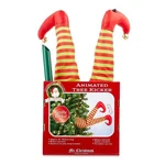 Mr Christmas 16 Green Red Animated Elf Kicking Legs Indoor Motion Activated Aa. Fixed Price $27.07.