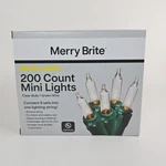 Merry Brite Heavy Duty 200 Ct Clear Mini White Lights Holiday Christmas New. Fixed Price $29.99.