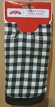 Holiday Time White & Black Plaid Mini Tree Skirt, 18". Fixed Price $10.98.