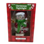 Vintage Gerson Peppermint Snowman Christmas Wall Plug Nightlight New Box. Fixed Price $19.00.