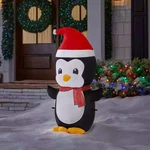 3.5 Ft Led Cute Penguin Santa Hat Plaid Scarf Christmas Holiday Inflatable New. Fixed Price $18.99.