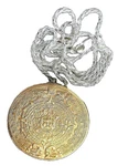 Mayan Sun Calendar Metales Casados Sterling Pendant Brooch Rope Chain EBS5224. Fixed Price $149.95.