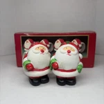 Santa Claus Napkin Porcelain Rings Hand Painted Only 2 - World Bazaars. Fixed Price $9.90.