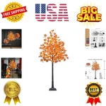 6FT 120LED Artificial Lighted Maple Tree Warm White Fall Decorations Indoor O.... Fixed Price $115.99.