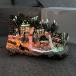 Target 9" Fiber Optic Village Color Changing Christmas Decor 2008 W/ Box. Fixed Price $59.99.