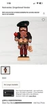 Christian Ulbricht Nutcracker - Gingerbread Vendor Ltd Edition 1000 Pcs 18H. Fixed Price $400.00.
