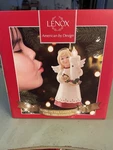 Lenox Blow Out The Lights Up Angel Porcelain Ornament 5.5IN Christmas. Fixed Price $49.99.