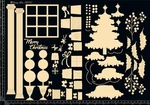 Dusty Attic Scene Mixed Chipboard Christmas Tree With Shadow Box, DA3200. Fixed Price $19.99.