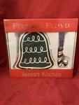 Fitz Floyd Santa's Kitchen Bell Shaped Snack Plate Candy Cane Spreader. Fixed Price $13.00.
