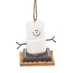 Smores Snowman Christmas Tree Ornament, 2.75" Tall By Midwest Cbk. Fixed Price $13.99.