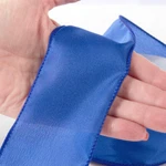 30 Yards Factory Direct Craft 2-1/2 Satin Wired Edge Royal Blue Ribbon. Fixed Price $20.10.