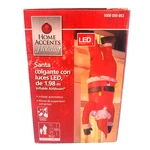 Rare Retired 6.5 Ft Realistic Hangin' On Santa Airblown Inflatable Led Christmas. Fixed Price $69.55.