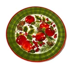 Hallmark Mitford Platter Christmas 14" Diameter Round Serving Holly Apples New. Fixed Price $35.15.