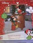 New Gemmy 7-1/2 Mickey & Minnie On Piano Lighted Christmas Inflatable Airblown. Fixed Price $318.88.