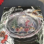 Crystal Clear Studios 1992 Christmas Joy 14" Round Platter #312230 New X1166. Fixed Price $15.00.