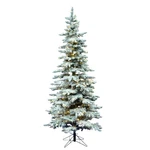 Vickerman 108" Utica Fir Slim Artificial Christmas Tree W/ Led Lights In White. Fixed Price $880.42.