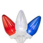 Northlight C7 Led Patriotic Christmas Lights - Blue, White And Red 16'. Fixed Price $19.49.