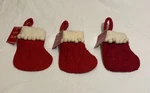 Ashland 4 Mini Wool Christmas Stocking Set Of 3 Nwt. Fixed Price $9.99.
